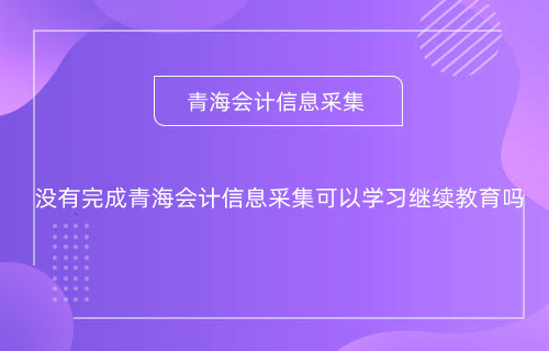2026年青海省會計人員信息采集系統(tǒng)操作界面
