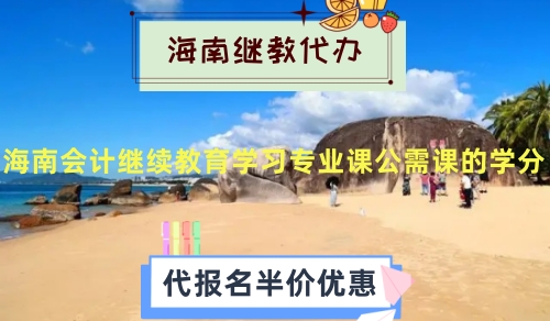 2026年海南省會計繼續(xù)教育學分構成圖